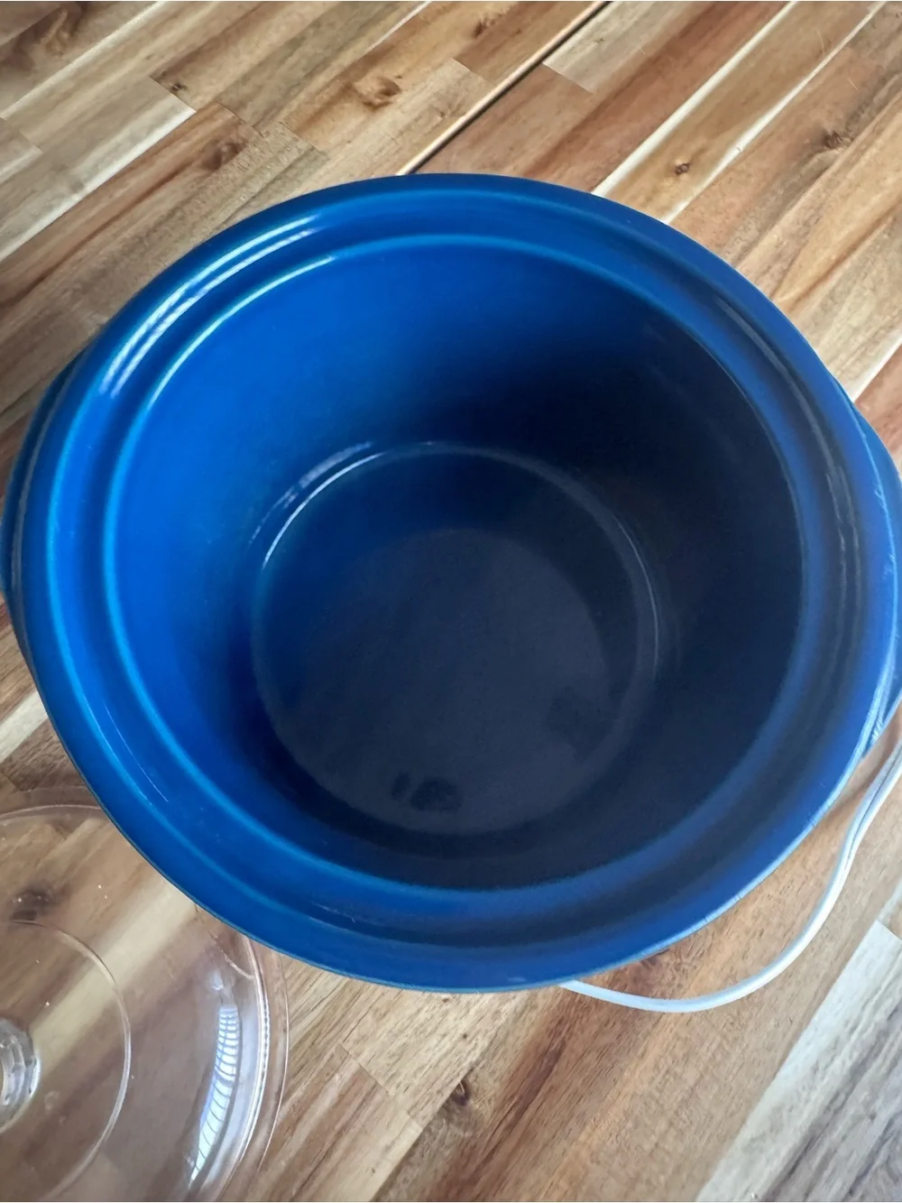 Vintage Rival Crock-Pot 3120 Blue Floral Stoneware Slow Cooker USA w Lid Tested!